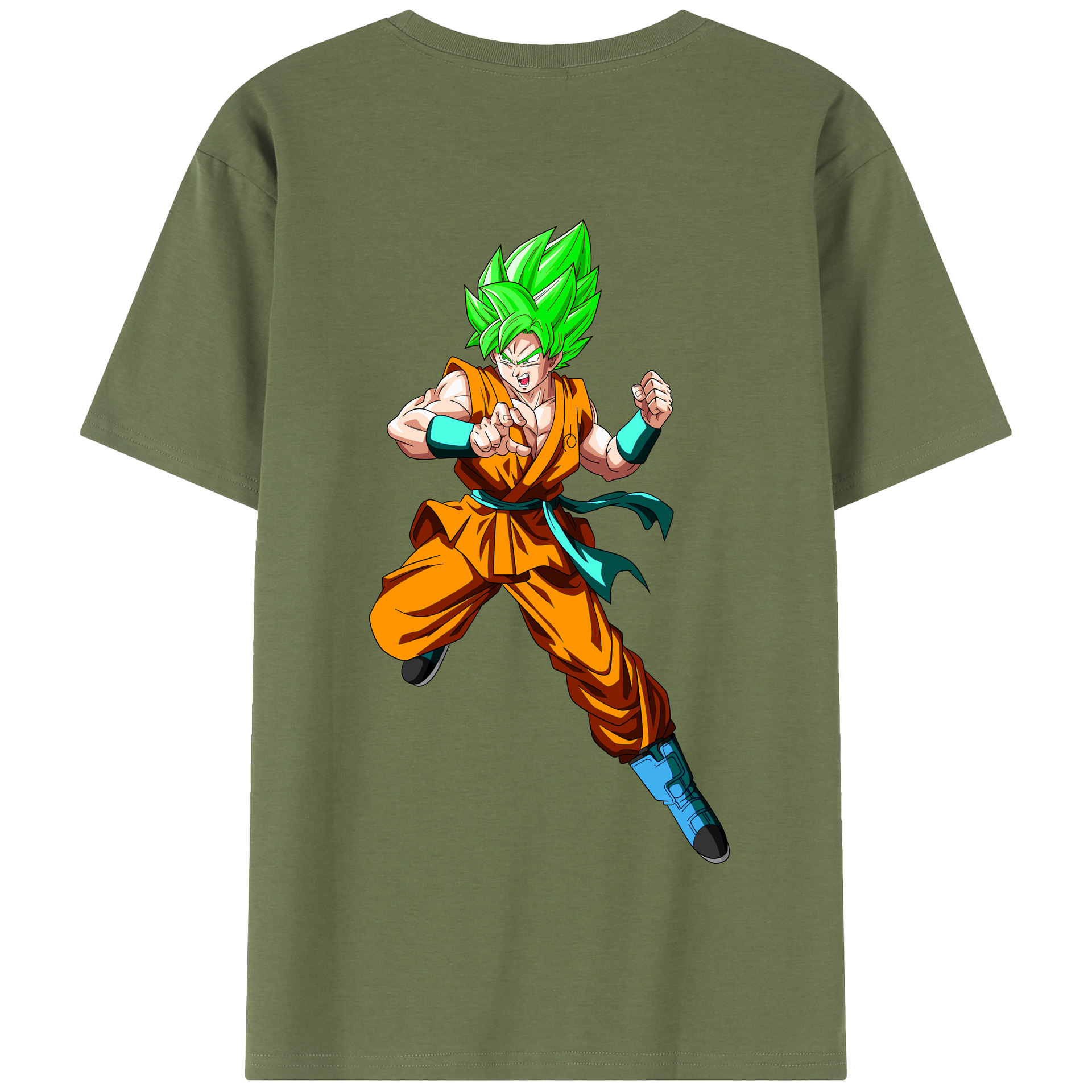 （画像用） ドラゴンボール 孫 悟飯（そんごはん）DRAGON BALL Son Gohan 綿100％半袖Tシャツ（背面プリント）